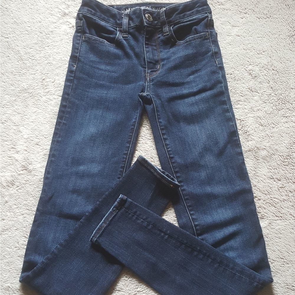 AMERICAN EAGLE High Rise Jegging‎ Jeans Size 00 Long